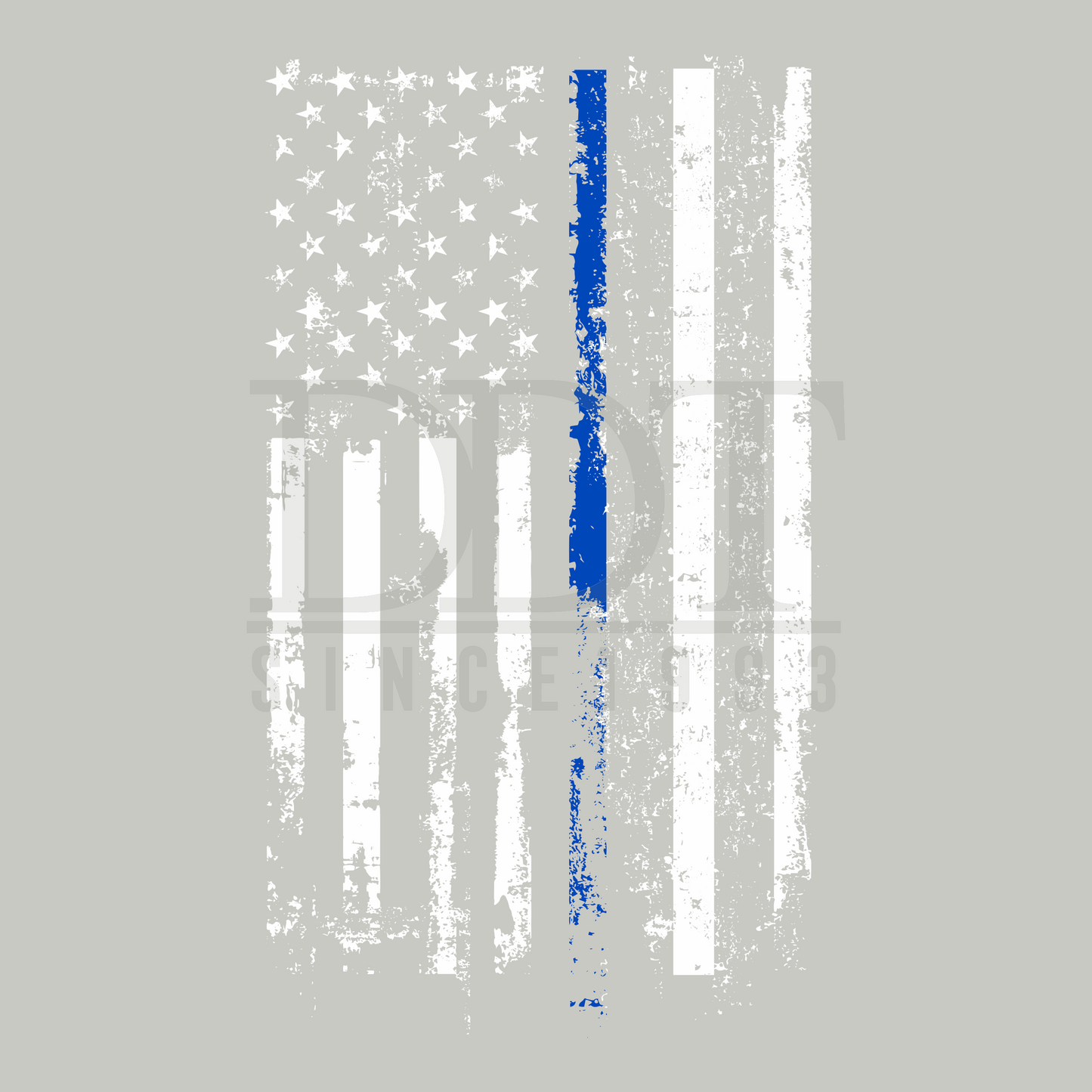 Occupation- Police - Blue line flag-DTF Transfer