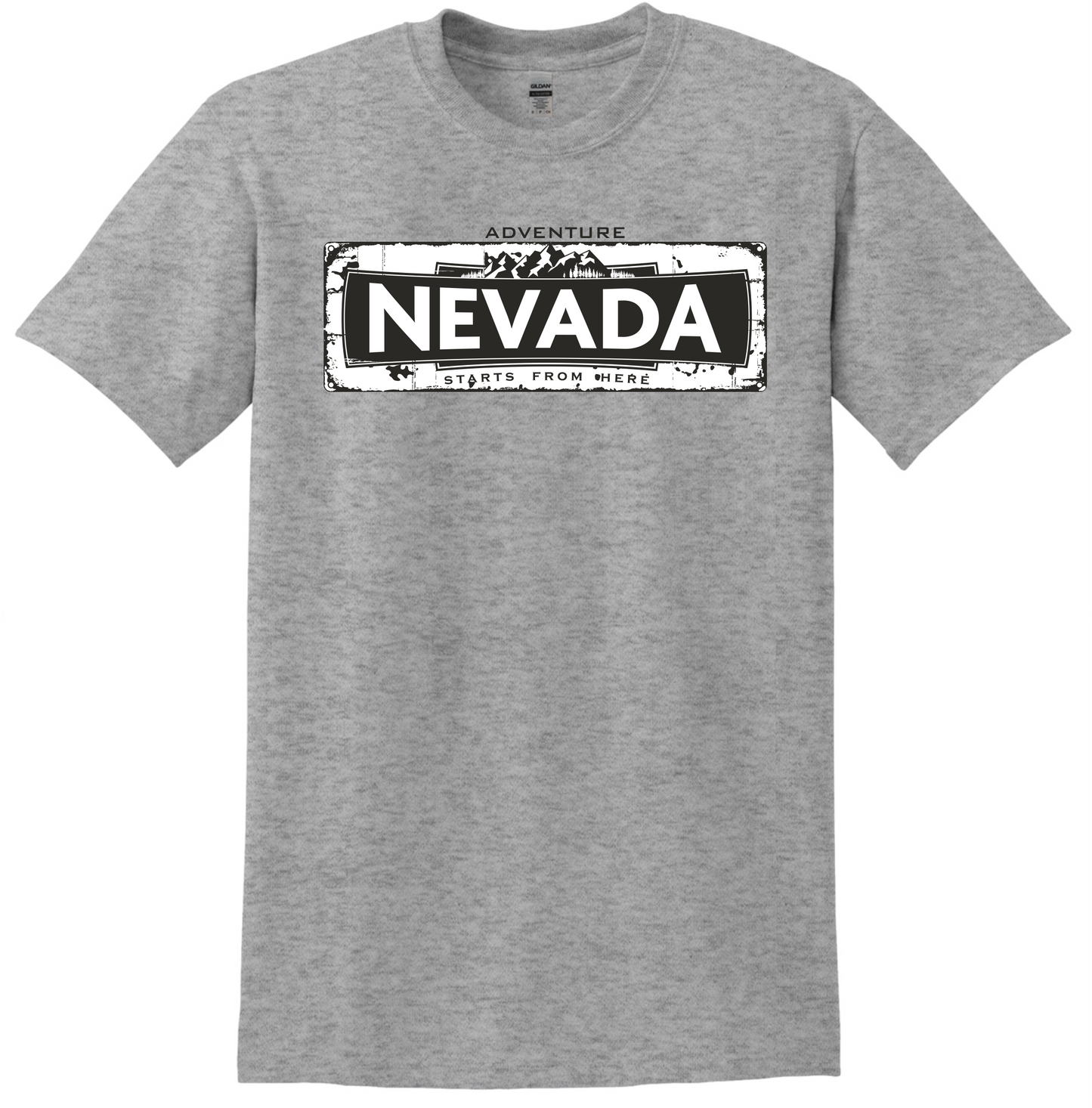 States - Nevada - Adventure Starts From Here - DTF Transfer