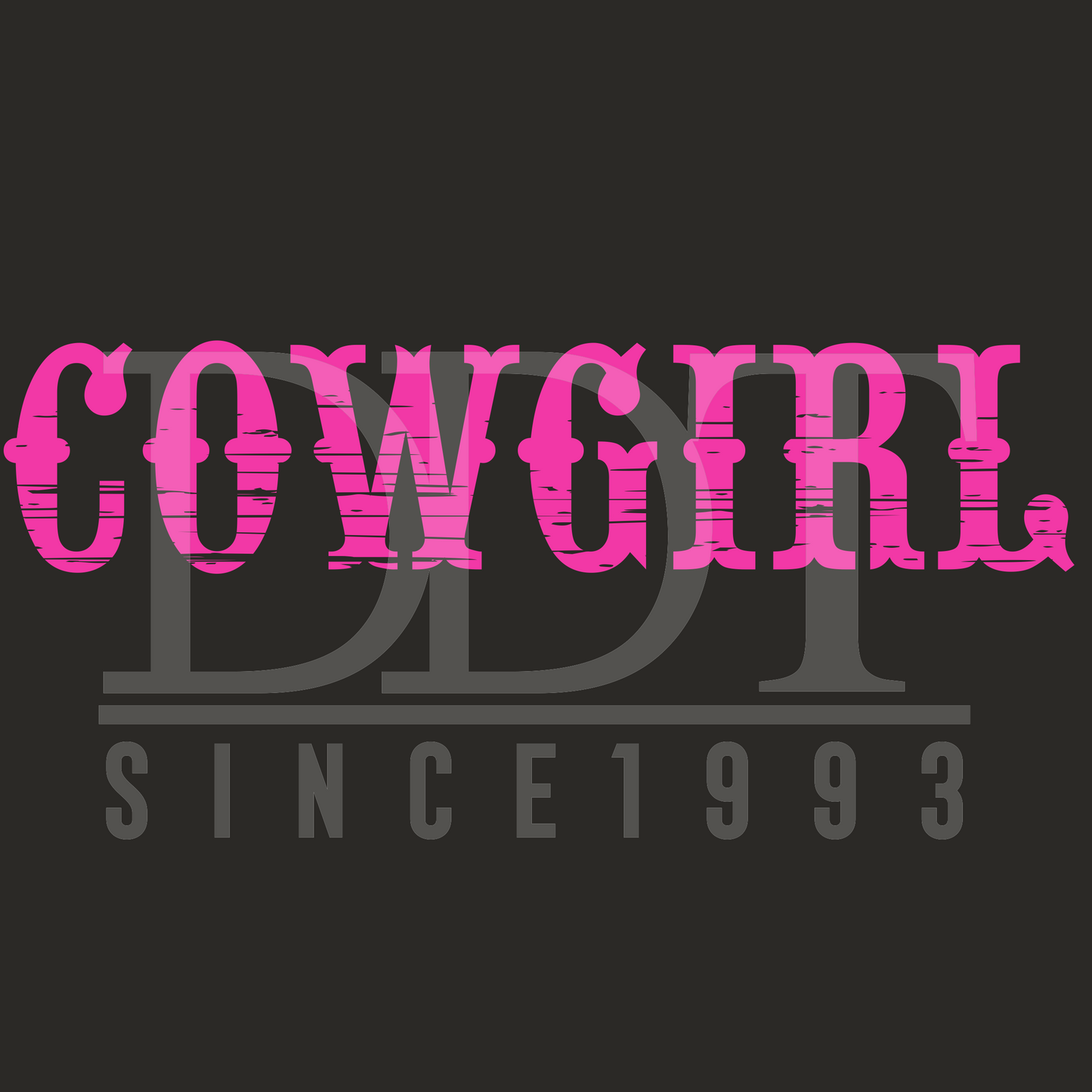 Western - Cowgirl in Pink - DTF Transfer