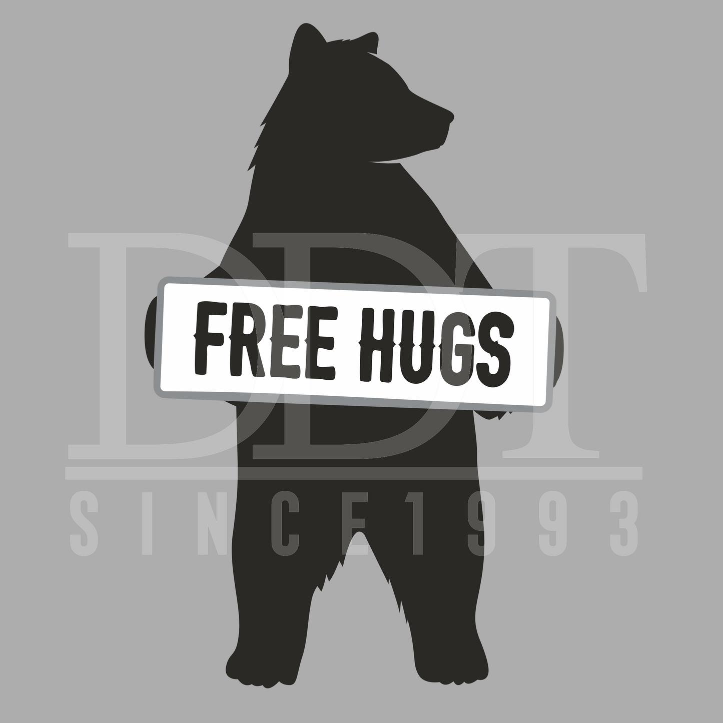 Saying - Outdoors - Free Hug Bear - DTF Transfer